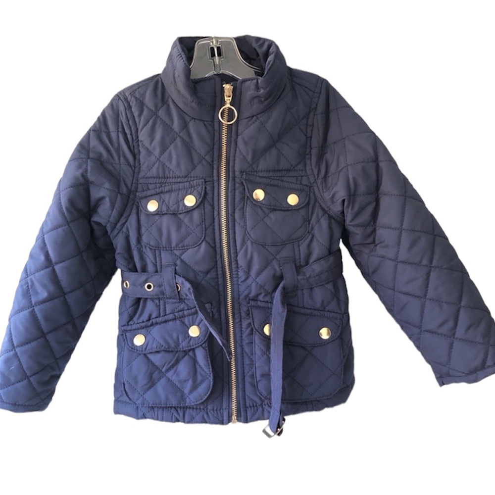 H&M BELTED LIGHT QUILTED PARKA JACKET TODDLER 3-4